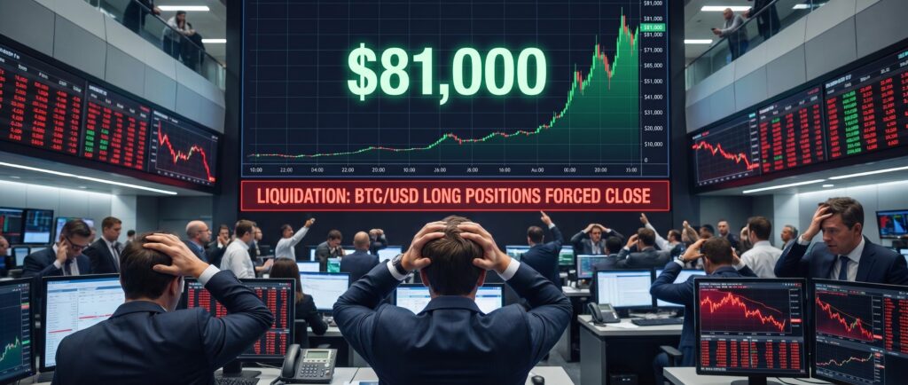 Биткоин протестировал $81 000 на фоне ликвидаций