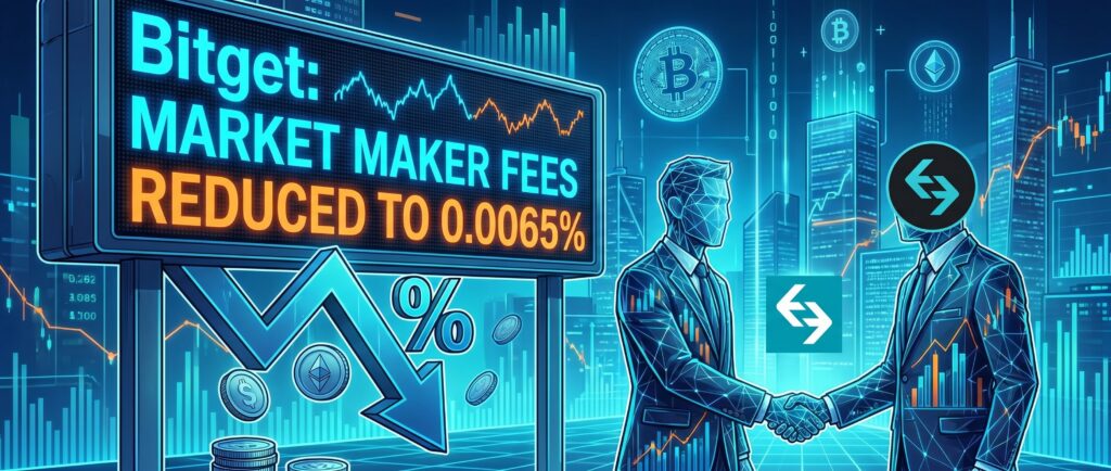Bitget снизила комиссию для маркетмейкеров до 0,0065%