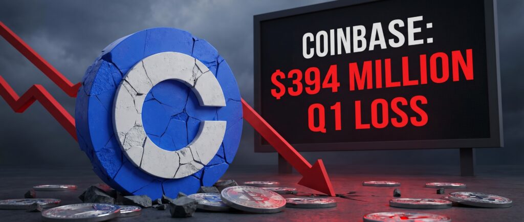 Coinbase завершила квартал с убытком в $394 млн