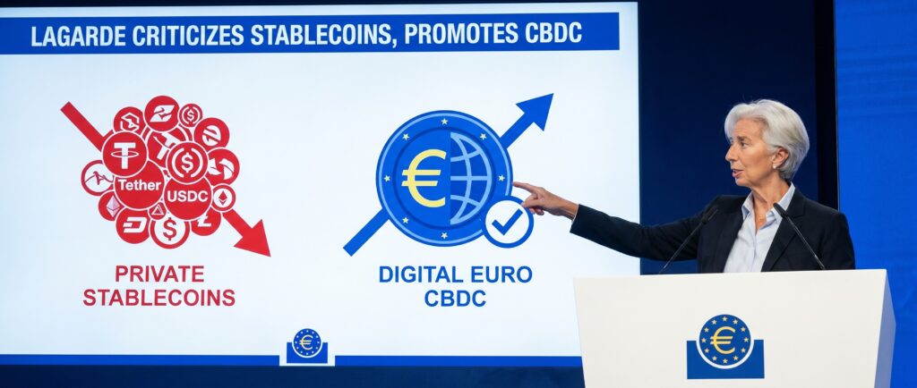 Лагард раскритиковала стейблкоины в пользу CBDC