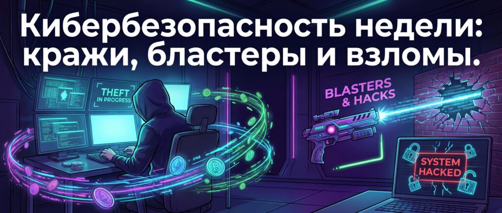 Кибербезопасность недели: кражи, бластеры и взломы