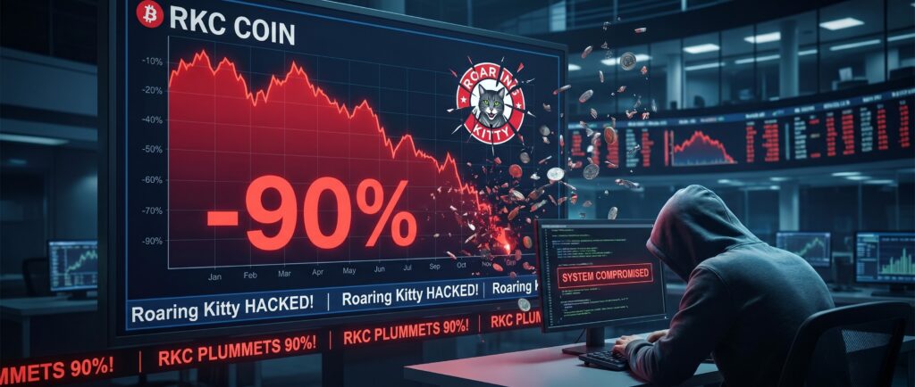 Взлом Roaring Kitty обвалил мем-коин RKC на 90%