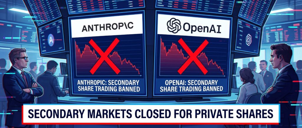 Anthropic и OpenAI запретили вторичную торговлю акциями