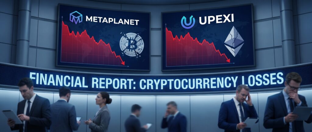 Metaplanet и Upexi отчитались об убытках из-за криптовалют