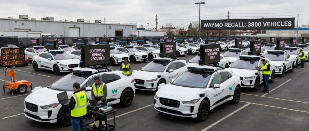 Waymo отзывает 3800 роботакси из-за проблем с ПО