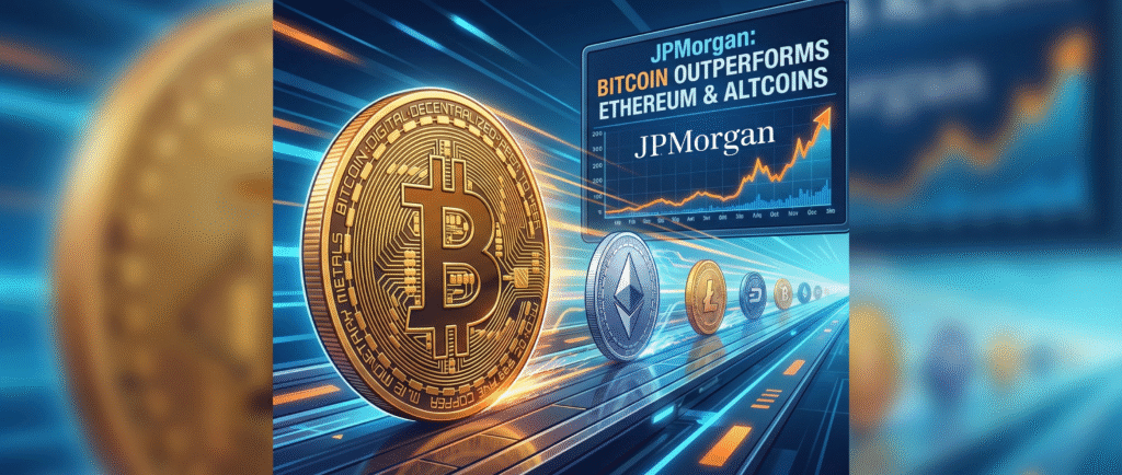 JPMorgan: биткоин опережает Ethereum и альткоины