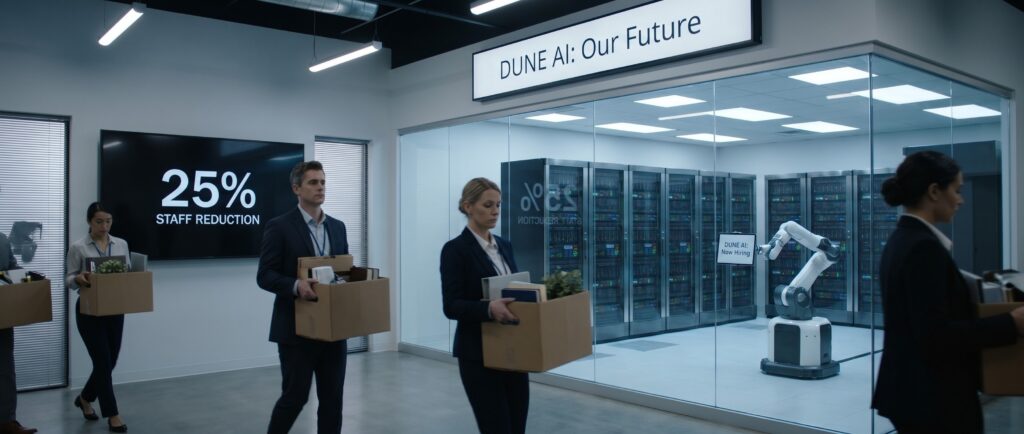 Dune сокращает 25% штата ради ИИ