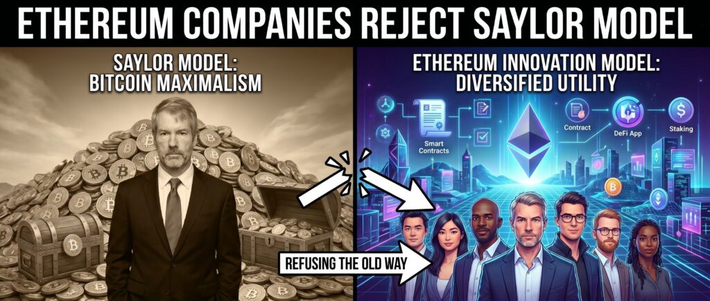Ethereum-компании отказываются от модели Сэйлора