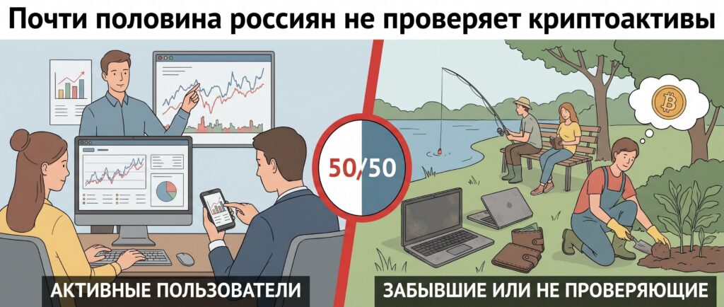 Почти половина россиян не проверяет криптоактивы