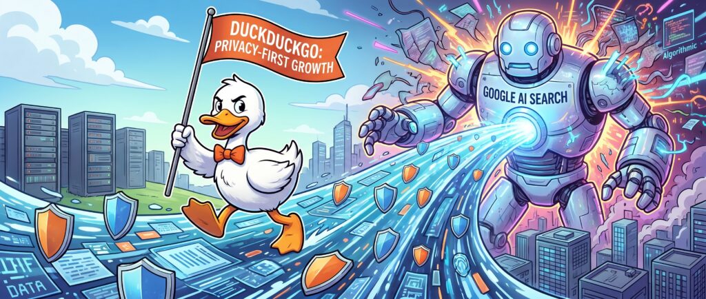 Рост DuckDuckGo из-за ИИ-поиска Google