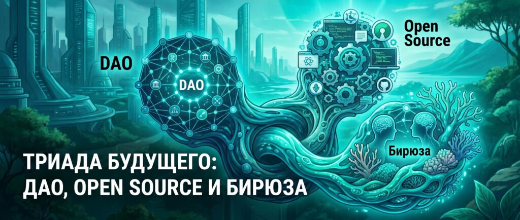 Триада будущего: ДАО, Open Source и бирюза