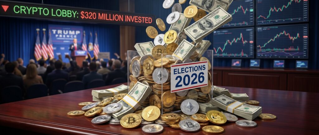 Криптолобби вложило $320 млн в выборы 2026 года