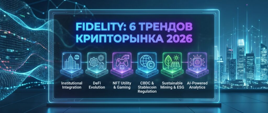 Fidelity назвала шесть трендов крипторынка 2026