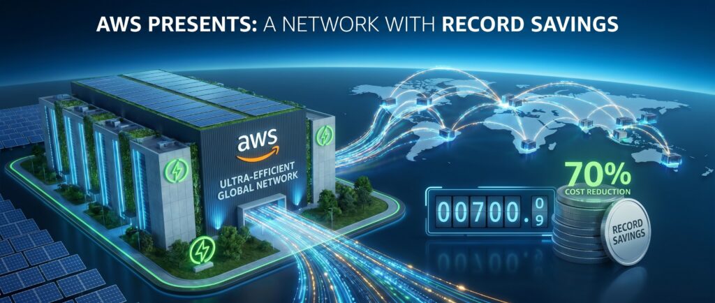 AWS представила сеть дата-центров с рекордной экономией