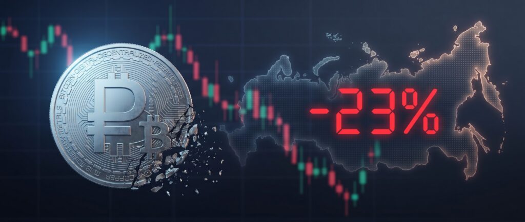 Остатки россиян на криптобиржах упали на 23%