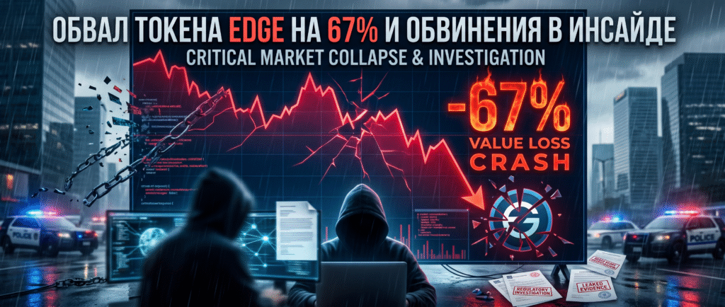 Обвал токена EDGE на 67% и обвинения в инсайде