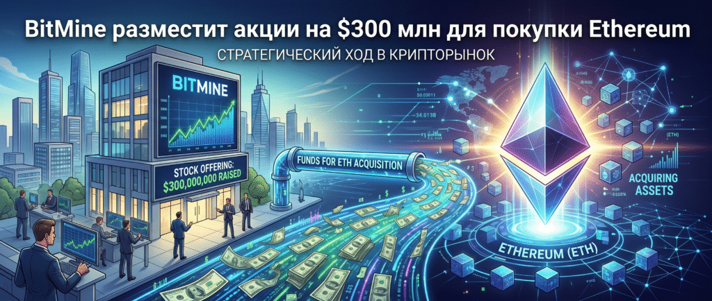 BitMine разместит акции на $300 млн для покупки Ethereum