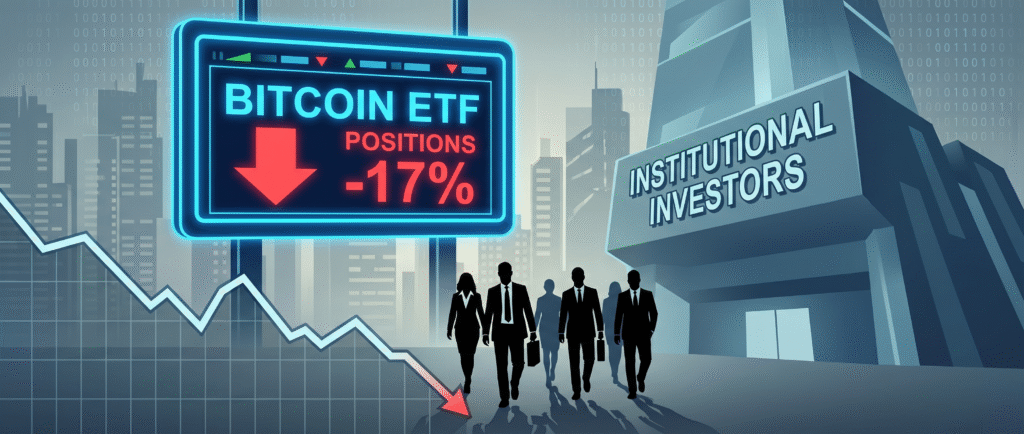 Институционалы сократили позиции в биткоин-ETF на 17%