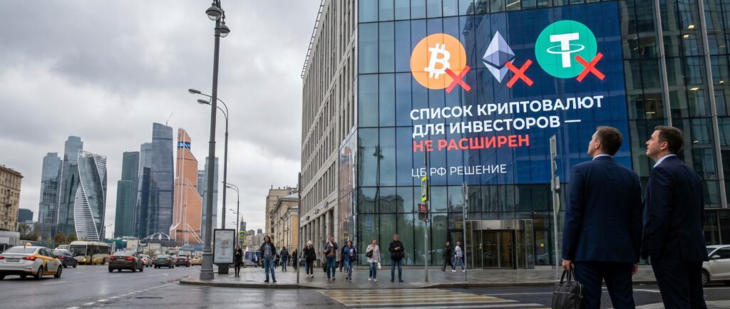 ЦБ отказался расширять список криптовалют для инвесторов