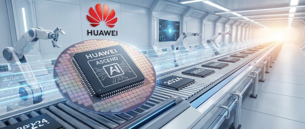 Huawei будет ежегодно выпускать ИИ-чипы Ascend