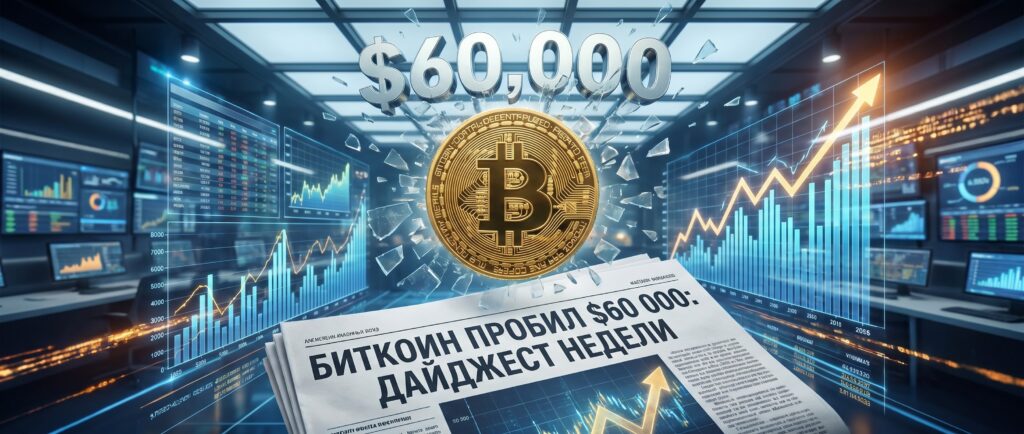 Биткоин пробил $60 000: дайджест недели