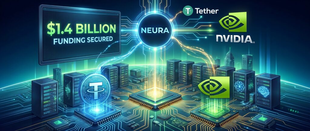 NEURA привлекла $1,4 млрд от Tether и Nvidia