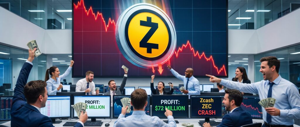 Трейдеры заработали $72 млн на падении Zcash