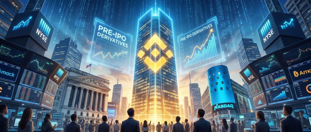 Binance доминирует на рынке пре-IPO деривативов