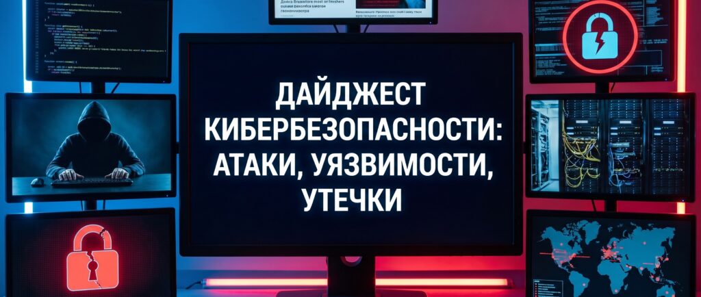 Дайджест кибербезопасности: атаки, уязвимости, утечки