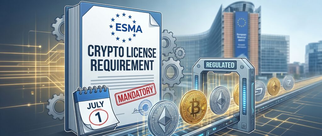 ESMA требует от криптокомпаний лицензий с 1 июля