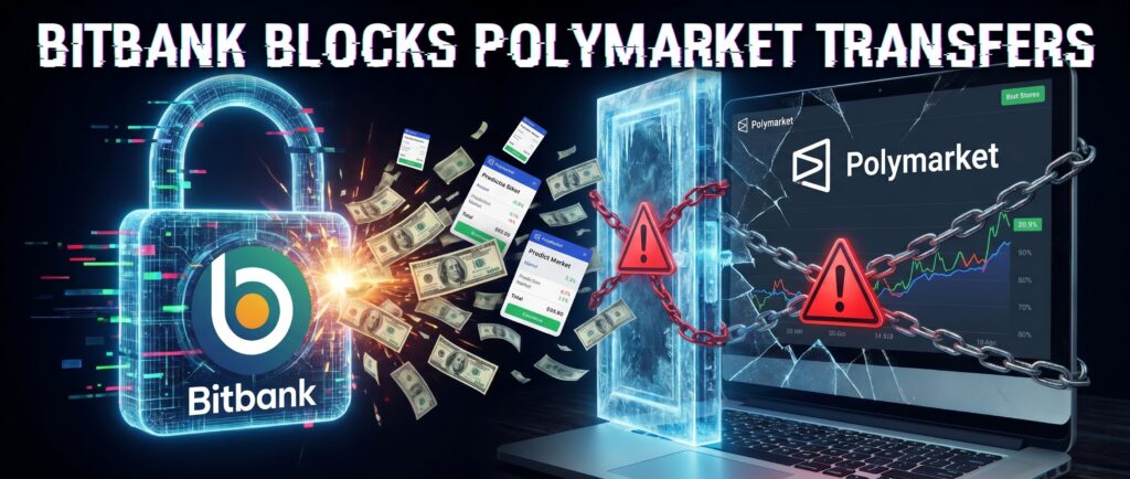 Bitbank грозит блокировкой за переводы на Polymarket