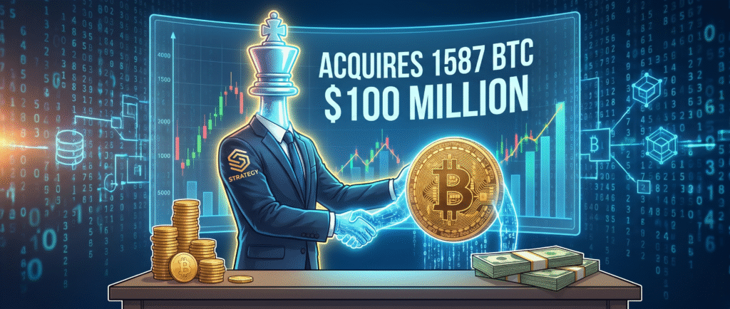 Strategy купила 1587 BTC за $100 млн