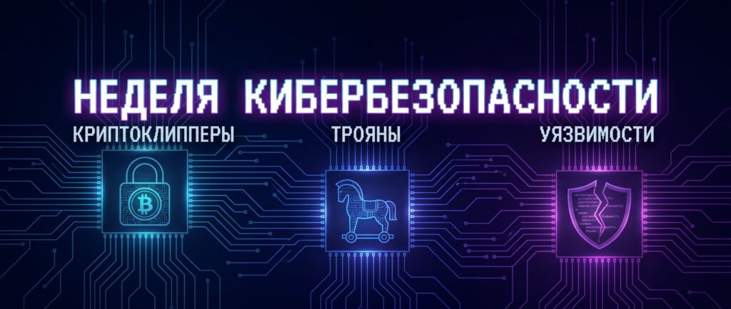 Неделя кибербезопасности: криптоклипперы, трояны и уязвимости