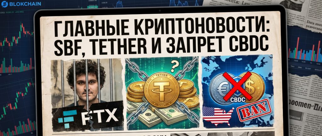 Главные криптоновости: SBF, Tether и запрет CBDC