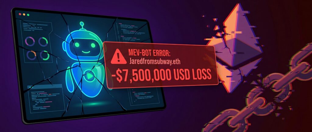 MEV-бот Jaredfromsubway.eth потерял $7,5 млн