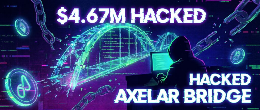 Взлом моста Axelar: хакер украл $4,67 млн