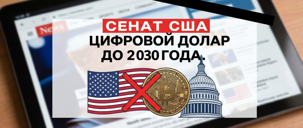 Сенат США запретил цифровой доллар до 2030 года