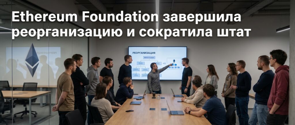Ethereum Foundation завершила реорганизацию и сократила штат