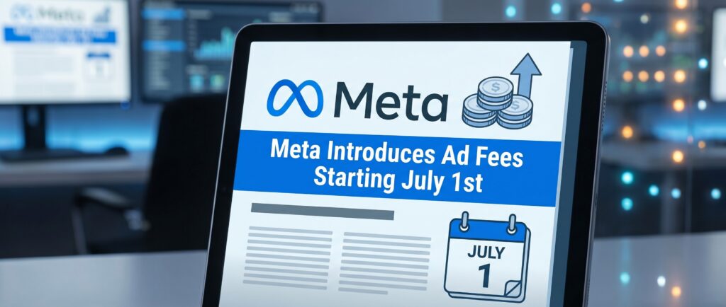 Meta вводит сборы на рекламу с 1 июля