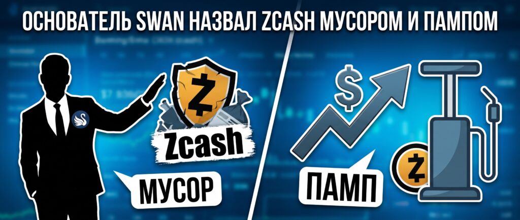 Основатель Swan назвал Zcash мусором и пампом