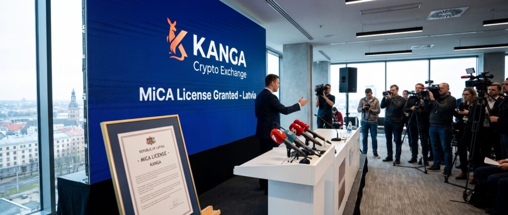 Криптобиржа Kanga получила лицензию MiCA в Латвии