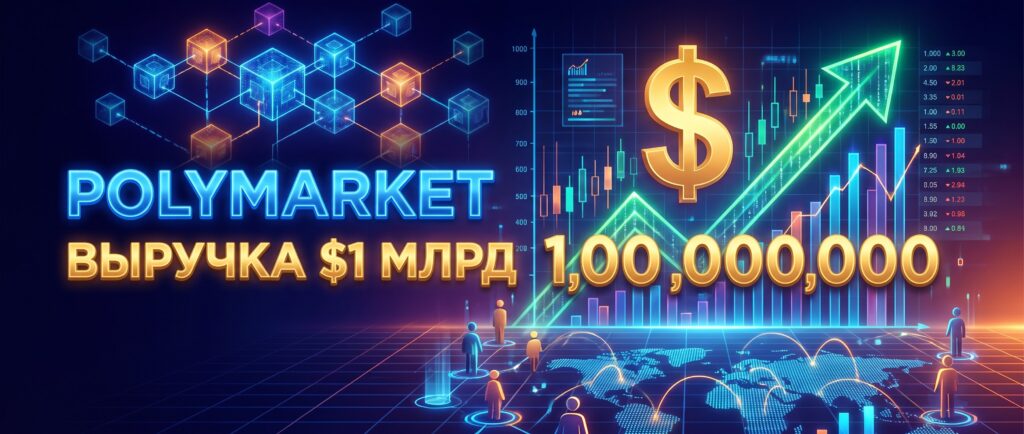 Выручка Polymarket превысила $1 млрд