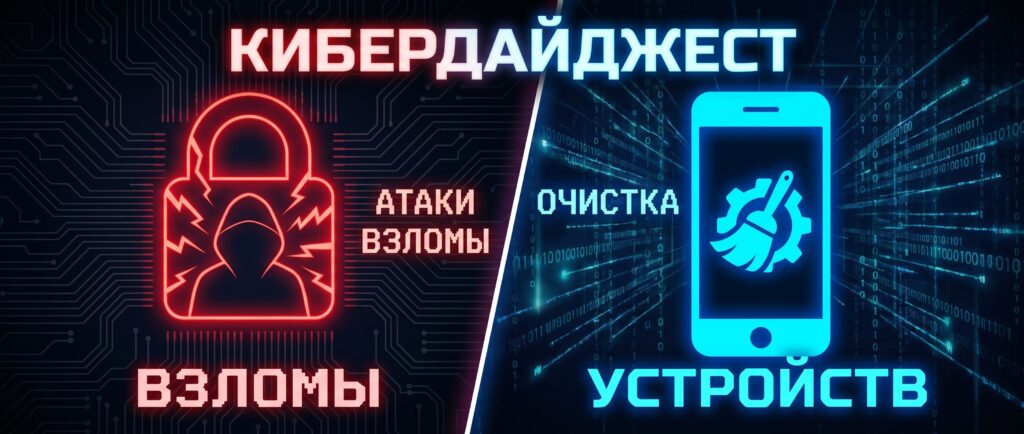 Кибердайджест: атаки, взломы и очистка устройств