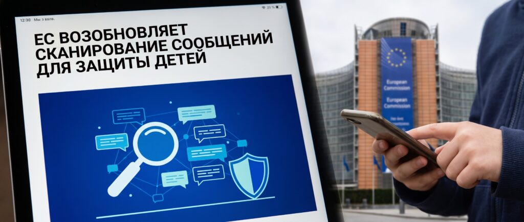 ЕС возобновляет сканирование сообщений для защиты детей