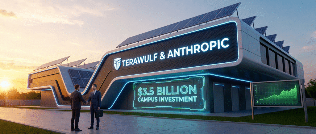 TeraWulf привлечёт $3,5 млрд для кампуса Anthropic