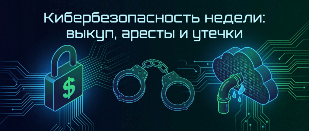 Кибербезопасность недели: выкуп, аресты и утечки