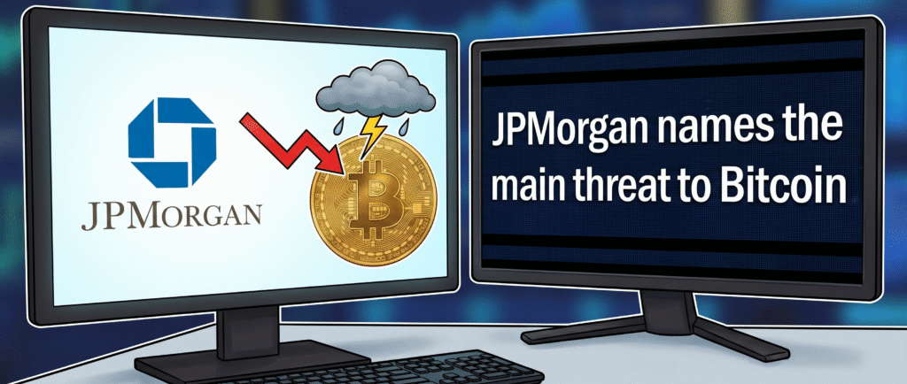 JPMorgan назвал главную угрозу для биткоина
