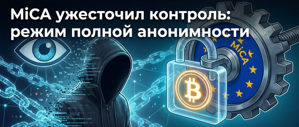MiCA ужесточил контроль: режим полной анонимности