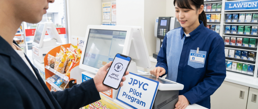 Lawson запускает пилот оплаты в стейблкоине JPYC
