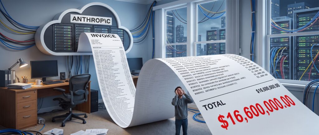 Anthropic выставила пользователю счёт на $16,6 млн